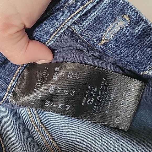 Liverpool Eco Friendly Button Fly  High-Waisted Jeans Women Size 8/29 - Picture 7 of 10